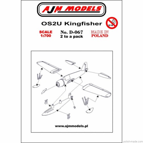  OSU-2U Kingfisher (2 szt) - 1/700