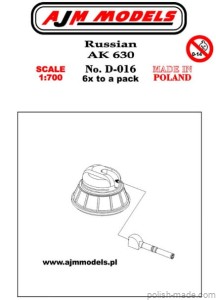 Rosyjskie działo AK-630  - 1/700