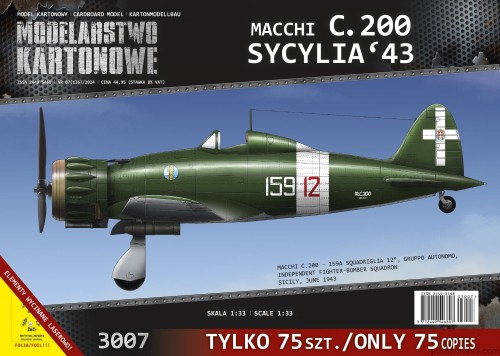 MK-3007 - MACCHI M.C.200  SYCYLIA ‘43 - 1/33