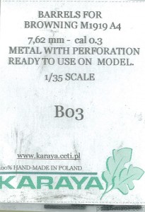 Lufy do Browning M1919 A4 - 1/32