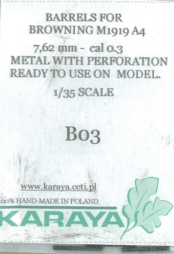 Lufy do Browning M1919 A4 - 1/32