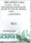 Browning M2 12,7mm - B01 - 1/48