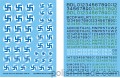 48073 Fińskie swastyki, litery i cyfry, 1934-44r. - 1/48