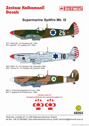 48064 Supermarine Spitfire Mk. IX - 1/48