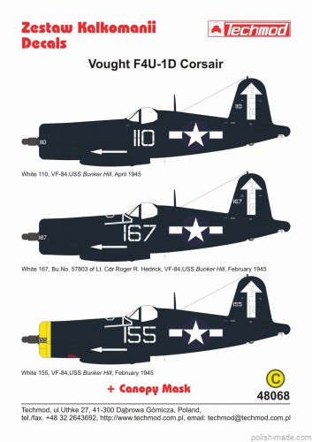 48068 Vought F4U-1D Corsair - 1/48
