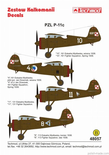 48057 PZL P-11c - 1/48