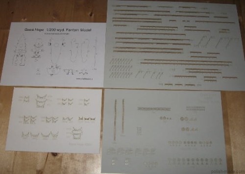 FM-05' HMS 'GOOD HOPE 14' relingi wycinane laserowo - 1/200