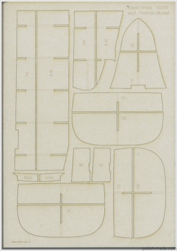 FM-05 ' HMS 'GOOD HOPE 14'  wręgi wycinane laserowo - 1/200