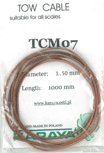 Kabel Holowniczy TCM07 średnica- 1.50mm/długość - 1000mm