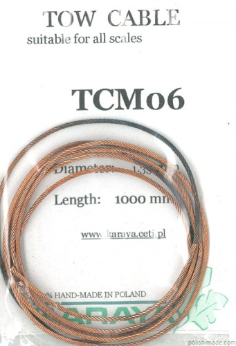 Kabel Holowniczy śr.- 1.35mm/dł.- 1000mm - TCM06 