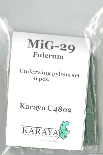 Komplety pylonów podskrzydłowych MiG 29 1/48