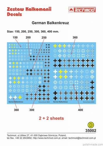 35002 Niemiecki Balkenkreuze