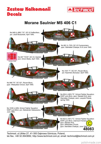 48083 Morane Saulnier MS 406 C1