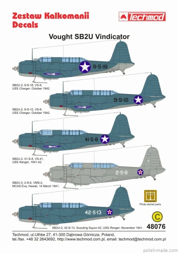 48076 Vought SB2U Vindicator