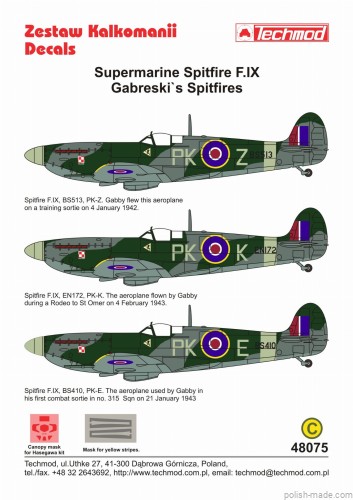 48075 Supermarine Spitfire F.XI Gabreski's Spitfire 