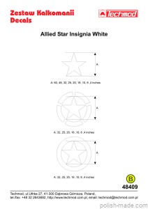 48409 Allied Star Insignia White 