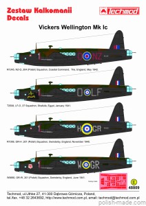 48809 Vickers Wellington Mk Ic - 1/48
