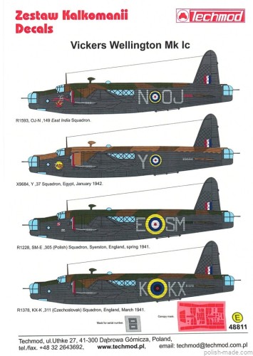 48811 Vickers Wellington Mk Ic - 1/48