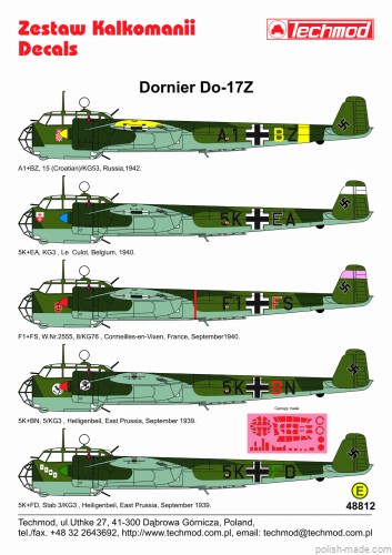 48812 Dornier Do-17Z - 1/48