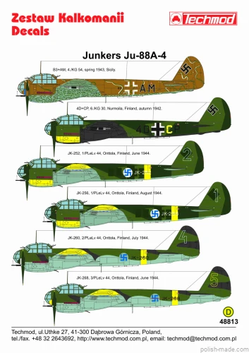 48813 Junkers Ju-88A-4 - 1/48