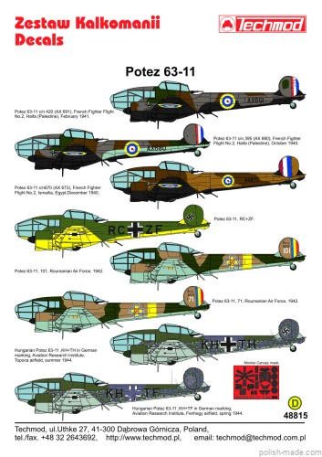 48815 Potez 63-11 - 1/48