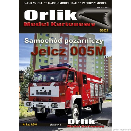 JELCZ 005M Samochód pożarniczy - A040 - 1/43