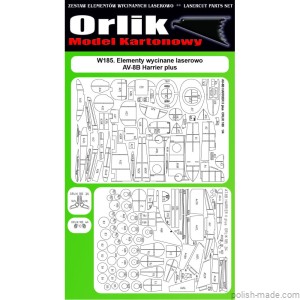 Elementy modelu AV-8B Harrier II Plus - z.laser - 185W - 1/33