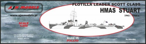 HMAS STUART FLOTILLA LEADER SCOTT CLASS 1941-42r - 1/350