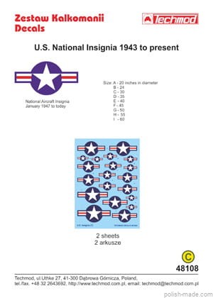 48108 U.S. insygnia narodowe - od 1947 r. do dziś - 1/48