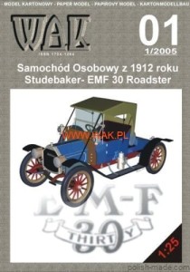 Samochód z 1912r EMF 30 Roadster - 1/2005 - 1/25