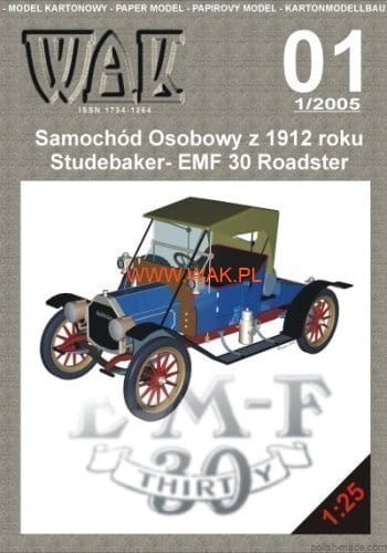 Samochód z 1912r EMF 30 Roadster - 1/2005 - 1/25