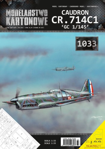 MK-1033 - CAUDRON CR.714C1 'GC 1/145' + wręgi - 1/33