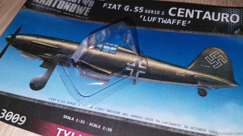 MK-S-102 - Fiat G.55 A CENTAURO - oszklenie - 1/33 
