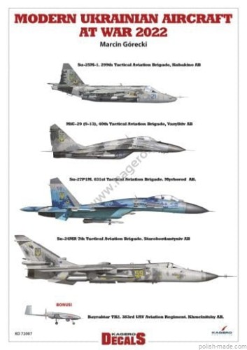 KD-72007 - Modern UKRAINIAN Aircraft at War 2022 1/72