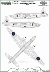 IM72707 Vickers Wellington - Roundels and Fin Flashes - Late