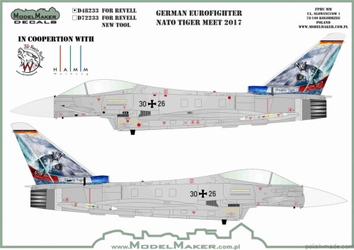 D48233 Niemiecki Eurofighter – NATO Tiger Meet 2017 (do modeli Revell)
