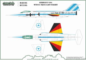 D48195 - Niemiecki F-104 WTD 61 98/04 Ostatni lot