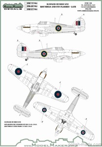 IM48704 Hawker Hurricane - Roundels and Fin Flashes - Late