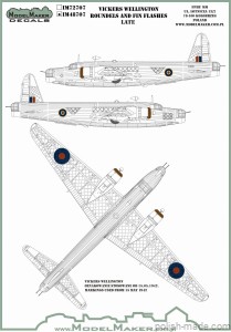 IM48707 Vickers Wellington - Roundels and Fin Flashes Late (for Trumpeter kits)