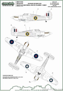 IM48703 Hawker Hurricane - Roundels and Fin Flashes - Early