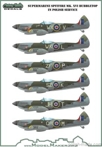 MD32066 - Spitfire Mk.XVI Bubbletop w polskiej służbie.