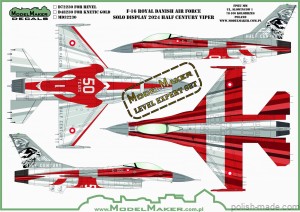 D48230 F-16 – Duńskie SP, Demonstracja Solo 2024 „Half Century Viper” 