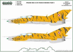 MD32180 - Polski MiG-21UM – Malowania tygrysie, Część I