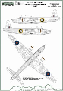 IM48706 Vickers Wellington - Roundels and Fin Flashes - Early