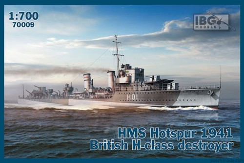 HMS Hotspur brytyjski niszczyciel typu H (1941) - 1/700