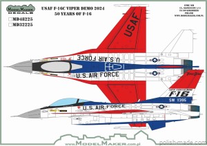 MD32225 USAF F-16 VIPER DEMO 2024 50 Years of F-16