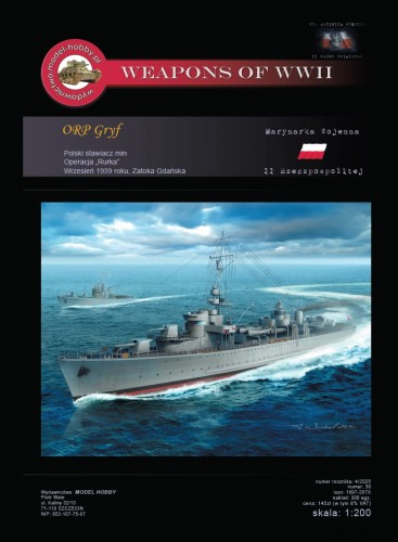 ORP Gryf  '1939'+ wręgi - 30 - 1/200