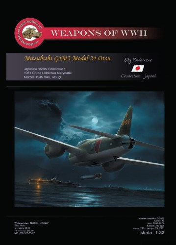 Mitsubishi G4M2 Model 24 Otsu + wręgi i kabina - 40 - 1/33