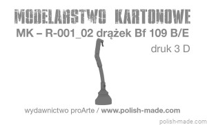 MK-R-001_02 drążek sterowy - Bf-109 B-E - druk 3D - 1/33