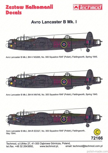 72166  Avro Lancaster B Mk. I